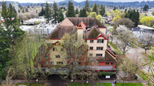 The Abbey Of Olympus Retirement Living Eugene Oregon Aerial View April 2025